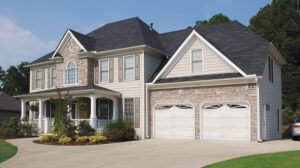clopay value series heavy duty affordable white garage doors