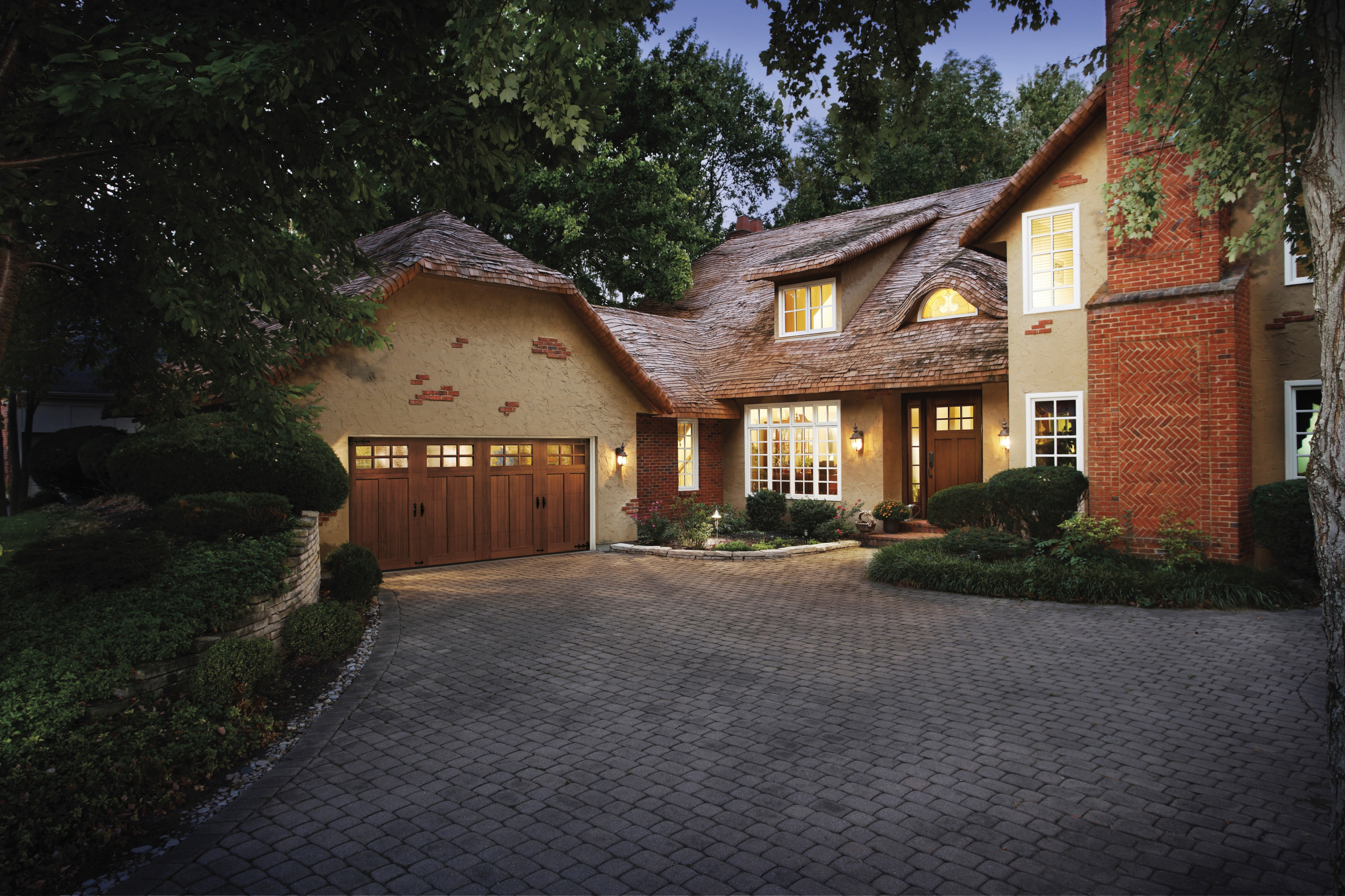clopay canyon ridge limited edition garage door on house