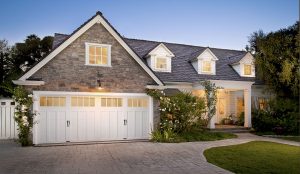 White Clopay Garage Doors on a home