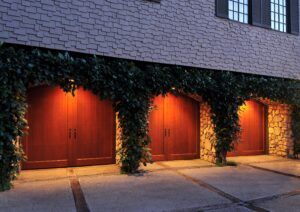 clopay reserve wood custom handcrafted wooden garage doors