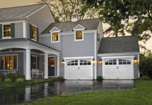 clopay reserve wood collection semi custom series carriage house garage doors